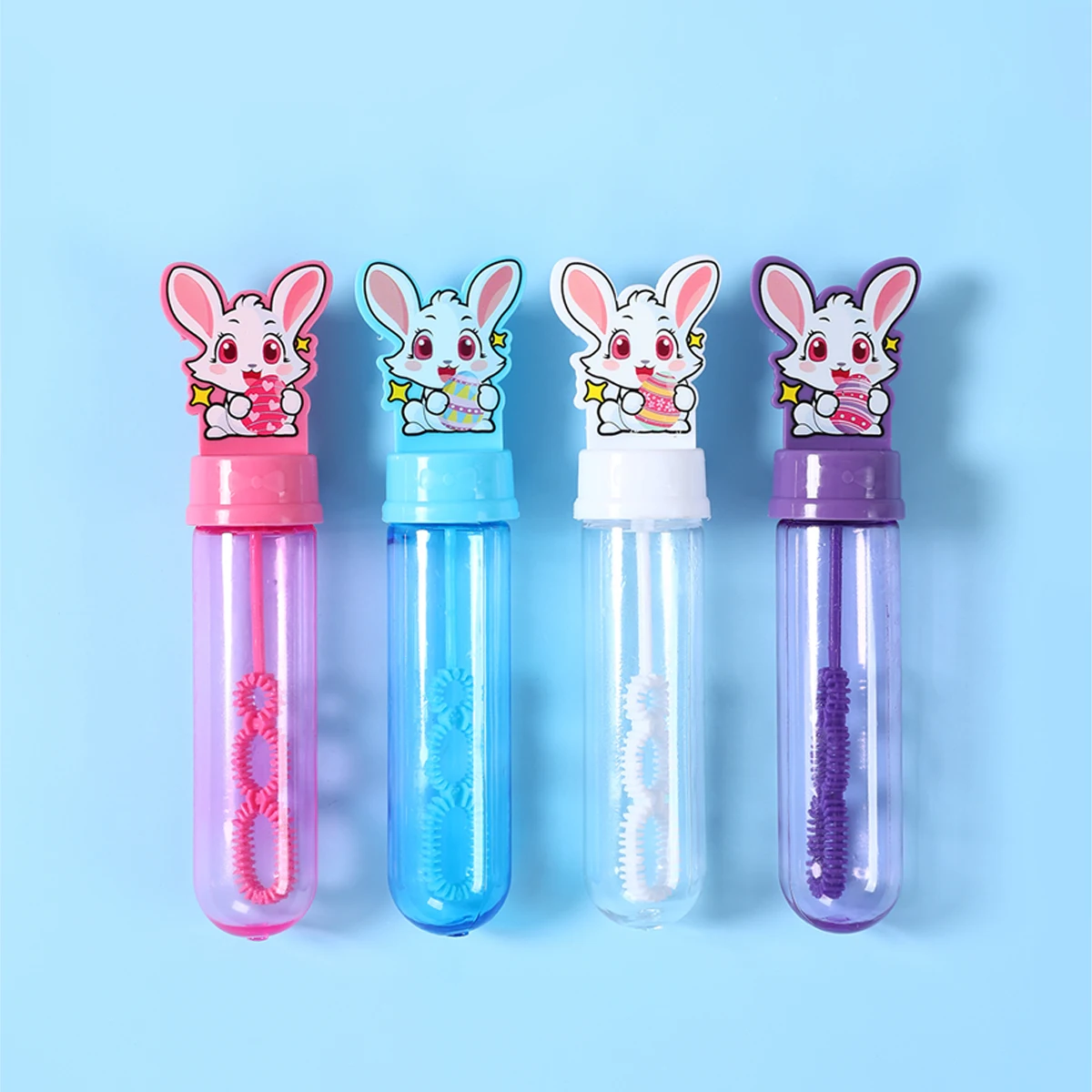 10pcs Easter Rabbit Plastic Bubble Tubes Cute Bunny Bubble Soap Bottle Easter Party Decoration Birthday Gifts Baby Shower Favors