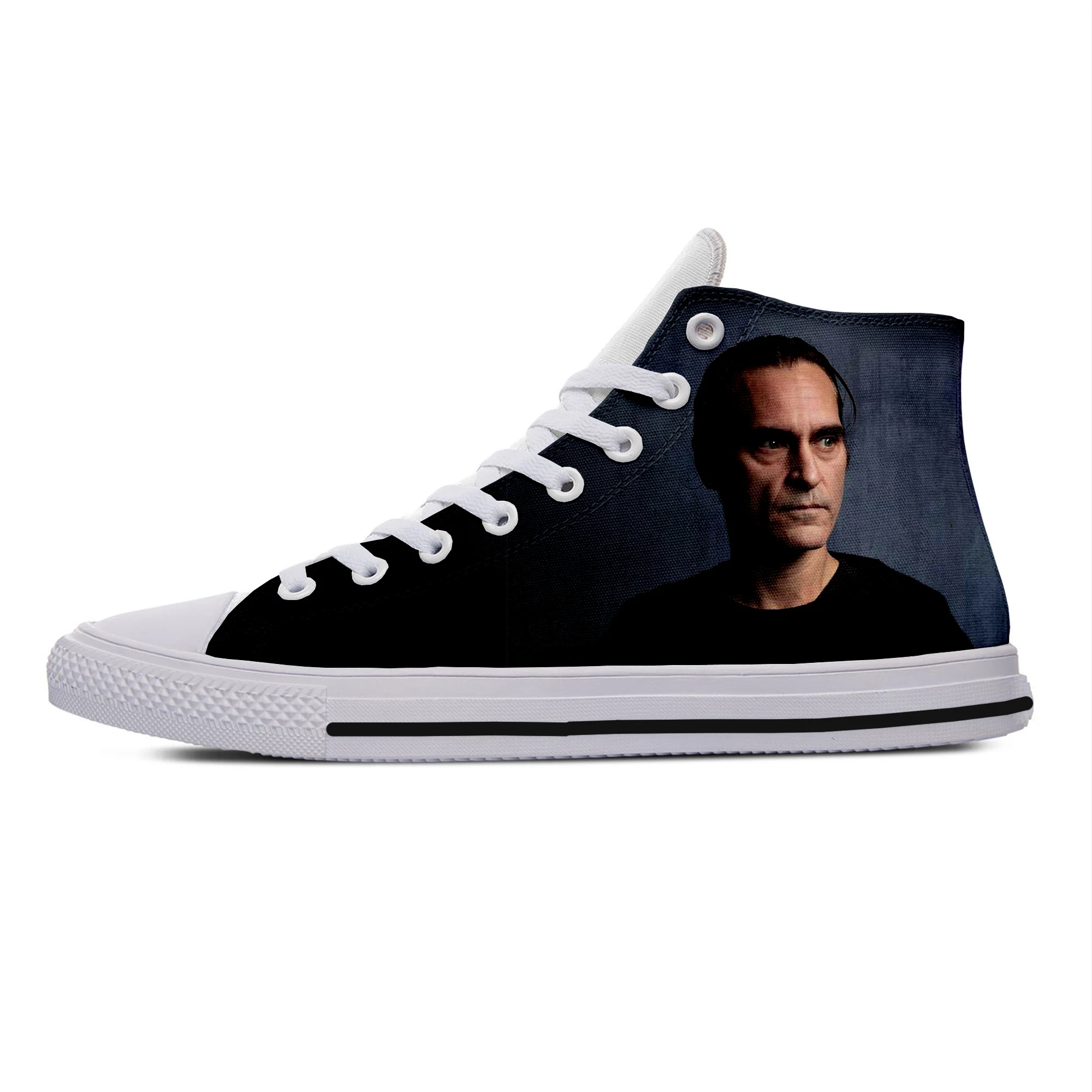 Hot Fashion Joaquin Phoenix High Sneakers Men Women High Quality Handiness Casual Shoes Breathable High Top Summer Board Shoes