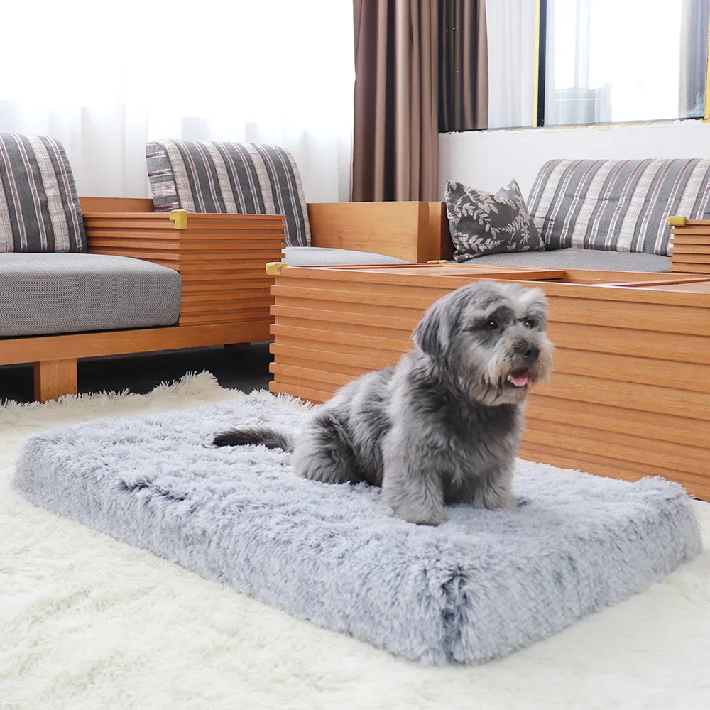 Plush Dog Bed Mat Cat Beds for Small Medium Large Dogs Removable for Cleaning Puppy Cushion Super Soft Claming Dog Beds Pet Bed