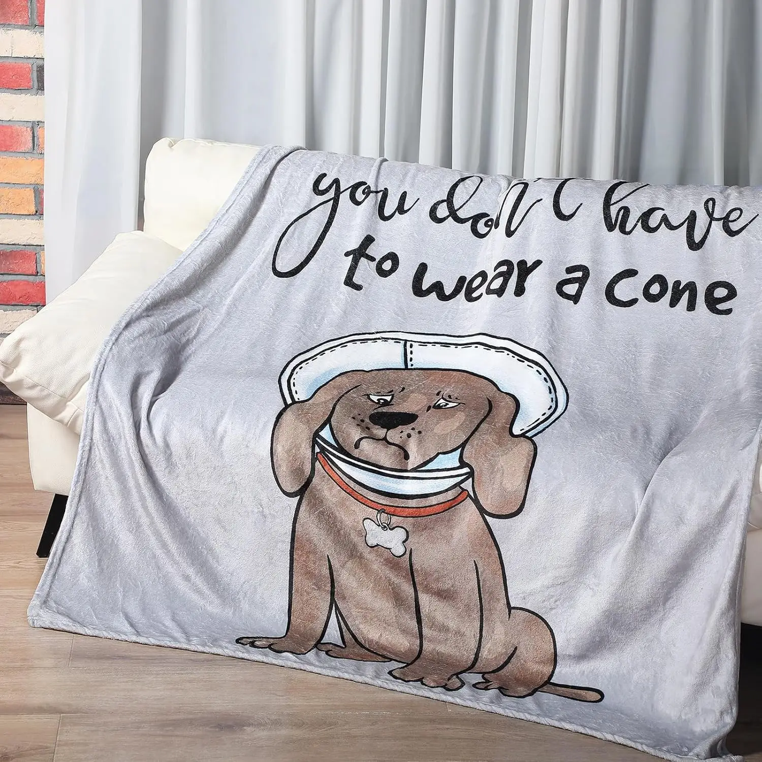 احصل على هدايا جيدة للنساء/الرجال بعد الجراحة، احصل على بطانية التعاطف قريبًا مقاس 50 × 60 بوصة على الأقل لا تحتاج إلى ارتداء مخروطي مضحك S