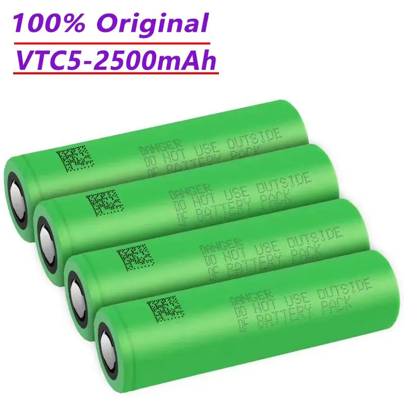 

100% Original 3.7V US18650 VTC5 2500mAh Lithium ion Rechargeable Battery VTC5 25A Flashlight Toy Discharge