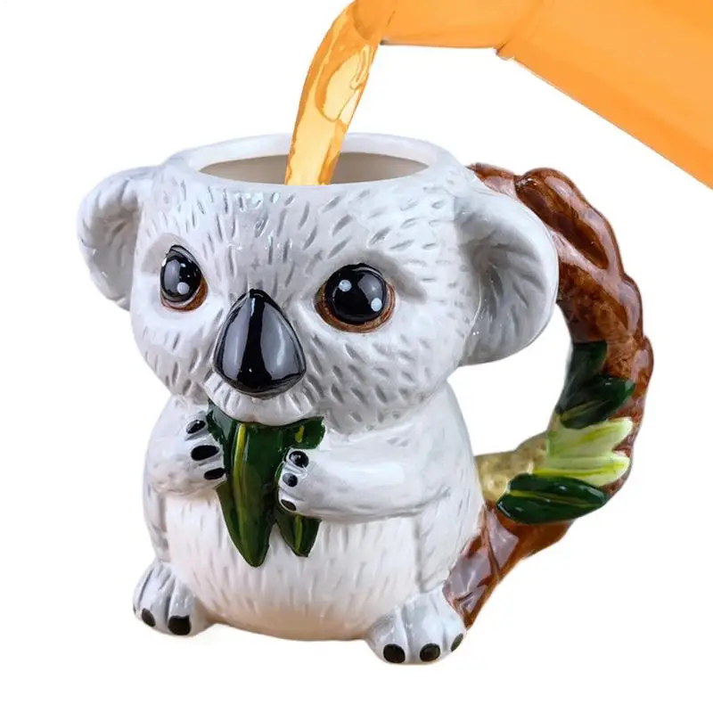 Koala Afternoon Tea Mug Ceramic Coffee Mug Porcelain Coffee Cup  Cappuccino Cup Coffee Tea Milk cup Breakfast Cup  Kitchen cup