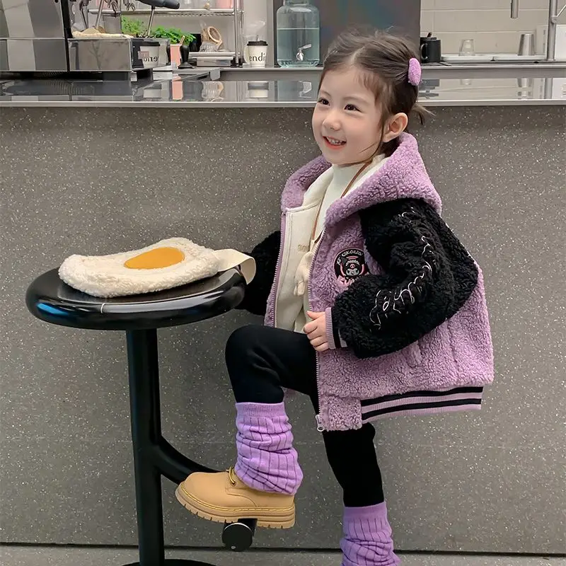 

Girls Boys Kawaii Sanrio Anime Long Sleeve Jacket Clothes Cute Cartoon Long Sleeve Coats Casual Clothes Birthday Gifts Toys