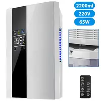 Deshumidificador y purificador de aire 2 en 1, absorbente de humedad, silencioso, para el hogar, dormitorio, sótano, Control remoto, sincronización, tubería de agua externa