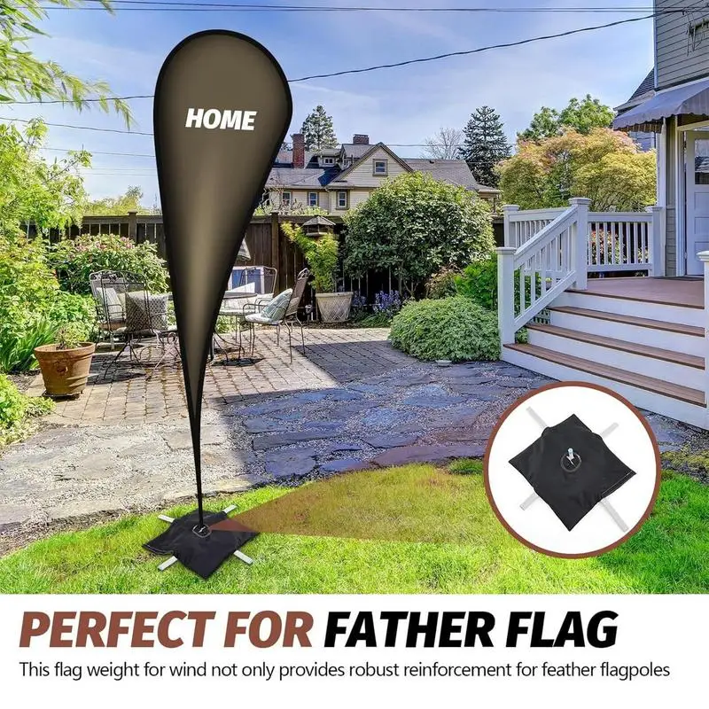 Flag Sand Bag 3 Pieces Flagpole Accessories Flag Pole Weight Bags For Business Owners Garden Event School Golf Courses