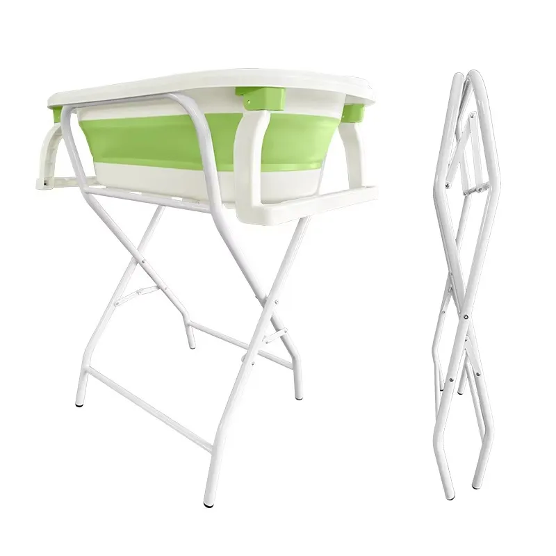 Custom newborn products portable foldable baby bathtub bath tub stand