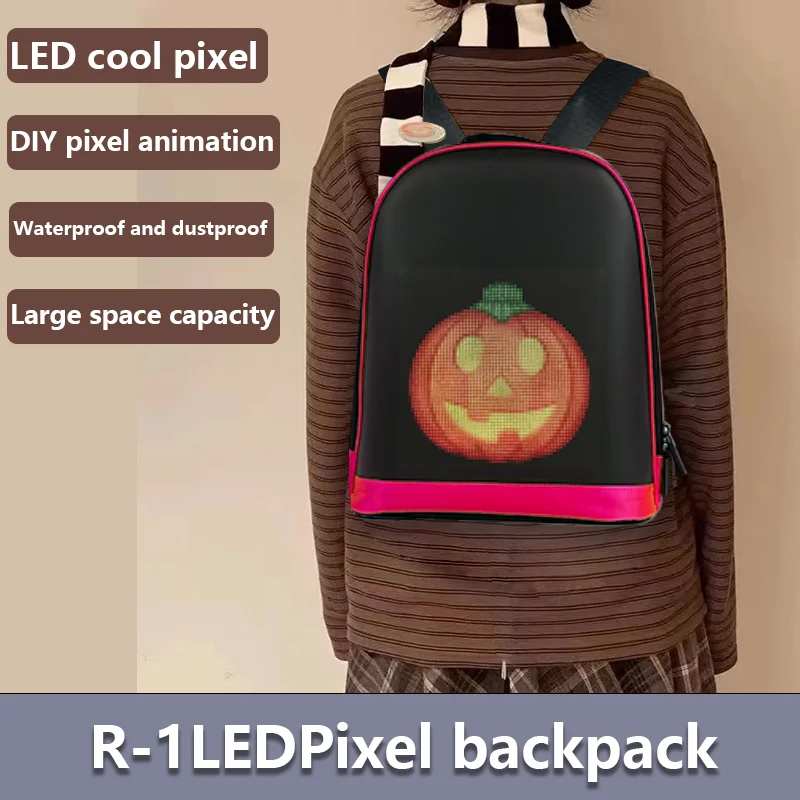 LED Advertising Backpack Version Portable Children\'s LED Backpack Magic Smart Walking Billboard APP Control Outdoor Display Bag