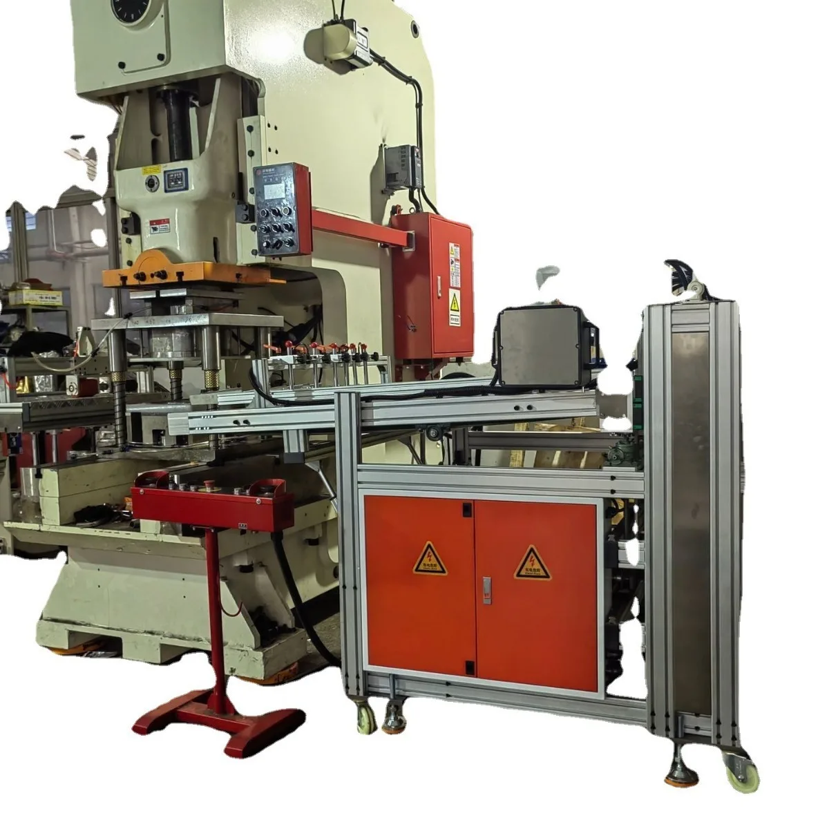 

Aluminum Foil Container Production Line, Punching Mold Feeding Collection Machine, Product Aviation Lunch Box