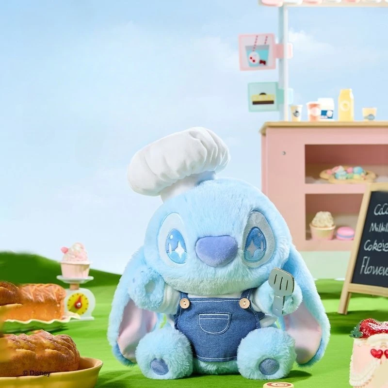 ตุ๊กตาสติทช์ซีรีส์ปาร์ตี้อาหารน่ารักจากมินิโซ ตุ๊กตาสติทช์อนิเมะน่ารักสำหรับสาวๆ ของเล่นตุ๊กตาขนนุ่ม ของตกแต่ง ของขวัญวันเกิดสำหรับเด็กผู้หญิง