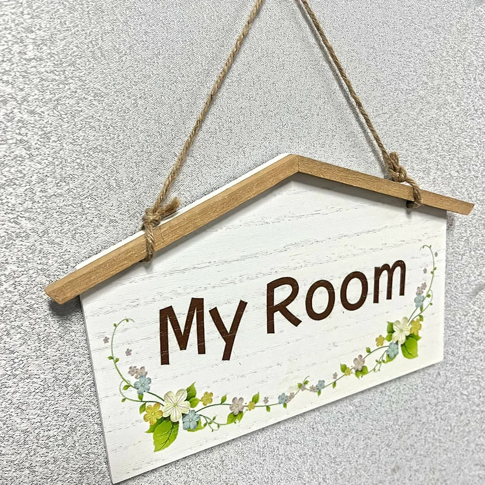 Pastoral Style Store Decoration House Creative Wooden Business Welcome To The Listed Toilet Sign Wall Decoration Home Decor