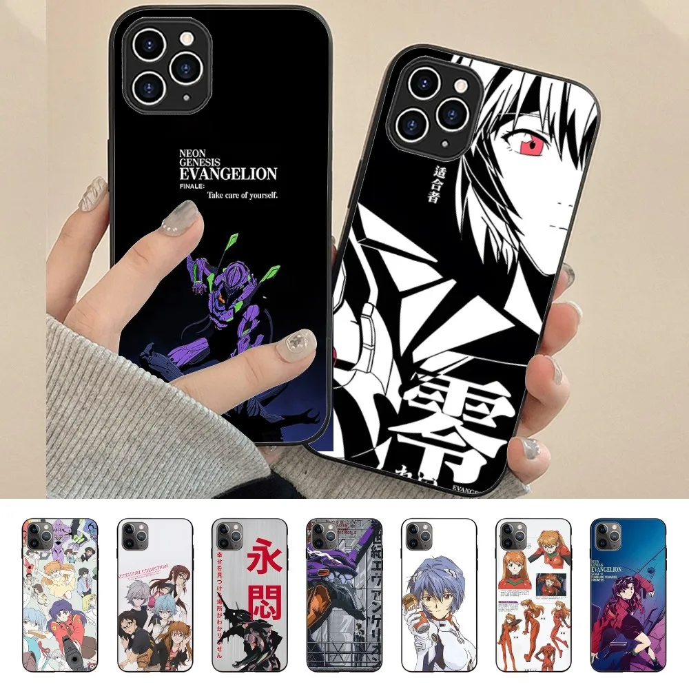 Japan-E-Evangelions Phone Case For Iphone 15 11 13 14 Pro Max 7 8 Plus X Xr Xs Max Se2020 12mini Cover Case