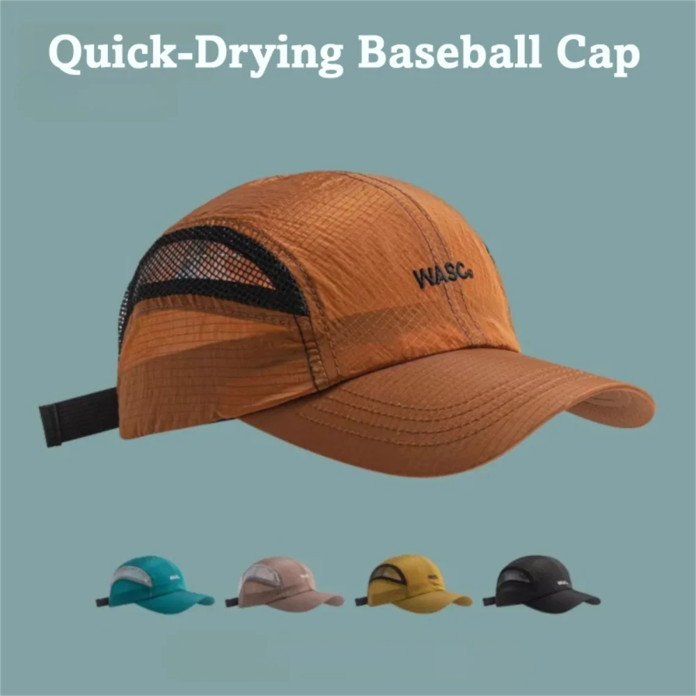

Versatile Quick-drying Mesh Baseball Caps Breathable Splicing Style Camping Hat Lightweight Sunscreen Hat Leisure Wear