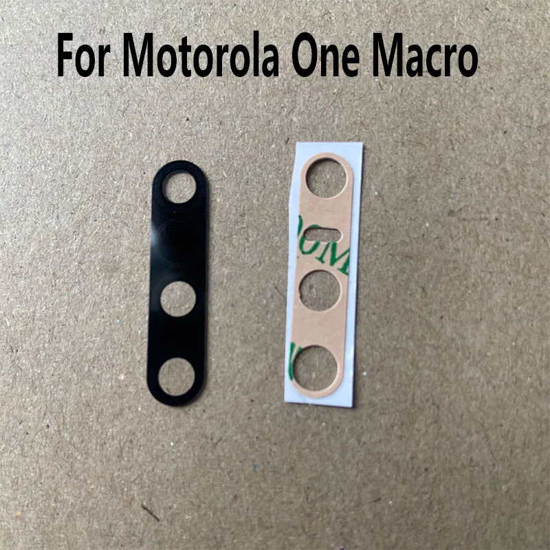 Back Camera Lens Glass For Motorola Moto One Macro Rear Camera Lens With Glue Adhesive Replacement