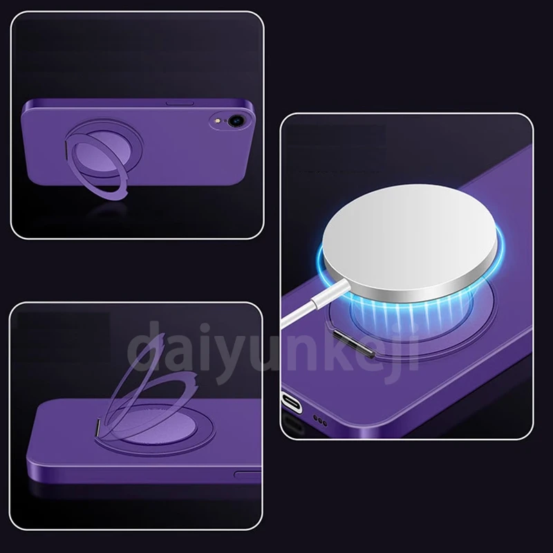 Чехол-магнитный держатель для телефона Honor X9B X9A X9C, силиконовый чехол для Honor Magic 6 5 7 Lite, мягкий чехол с кронштейном, пленка для экрана