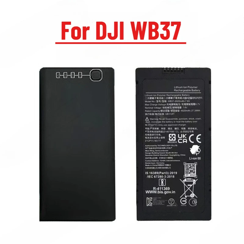

4920mAh High Capacity for DJI WB37 Remote Controller Battery