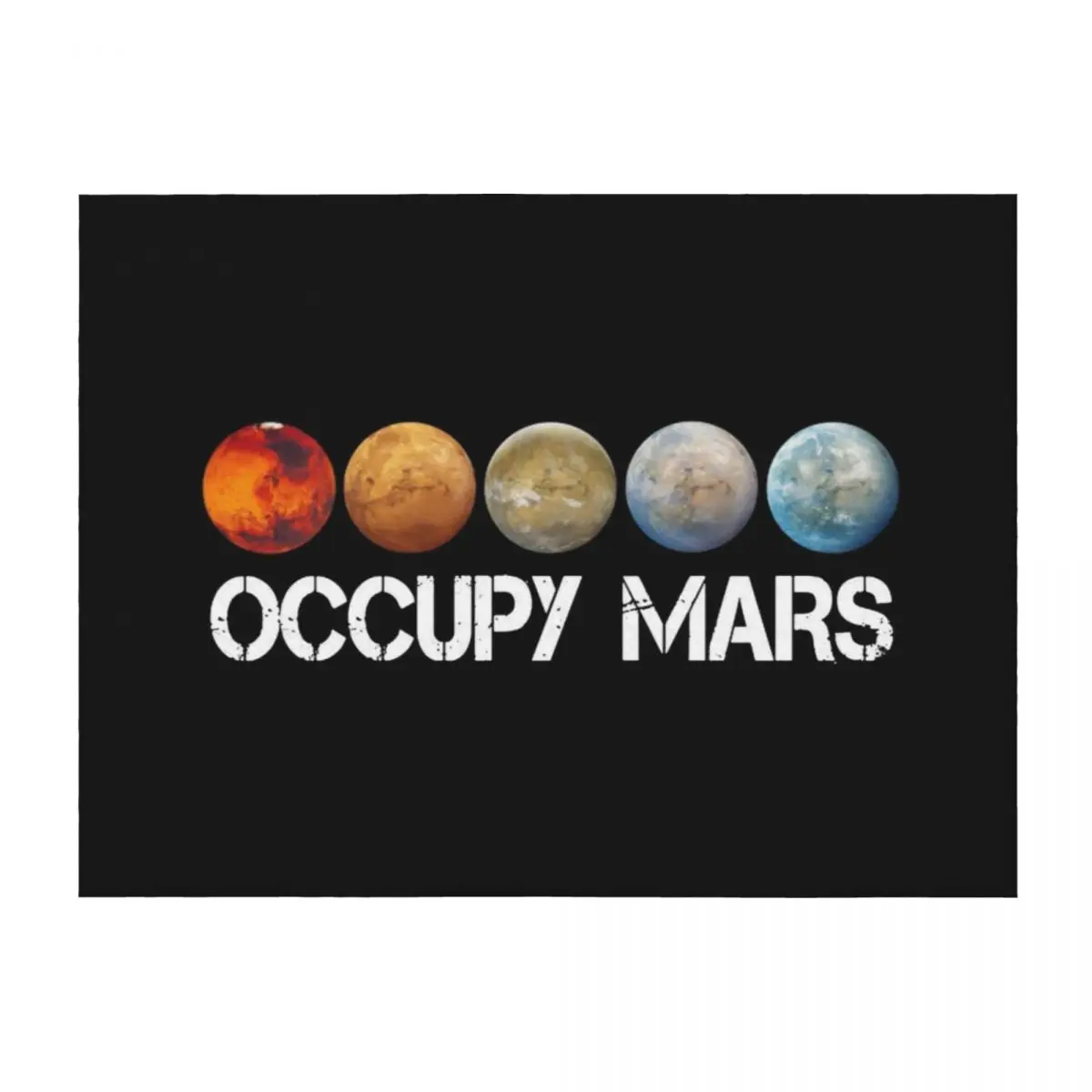 

elon musk occupy mars Throw Blanket Soft Plush Plaid Blankets For Baby christmas gifts cosplay anime Blankets