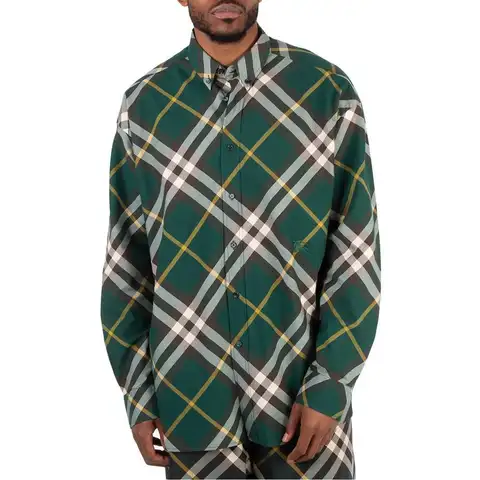 Burberry | Ekd-Embroidered Check Cotton Shirt