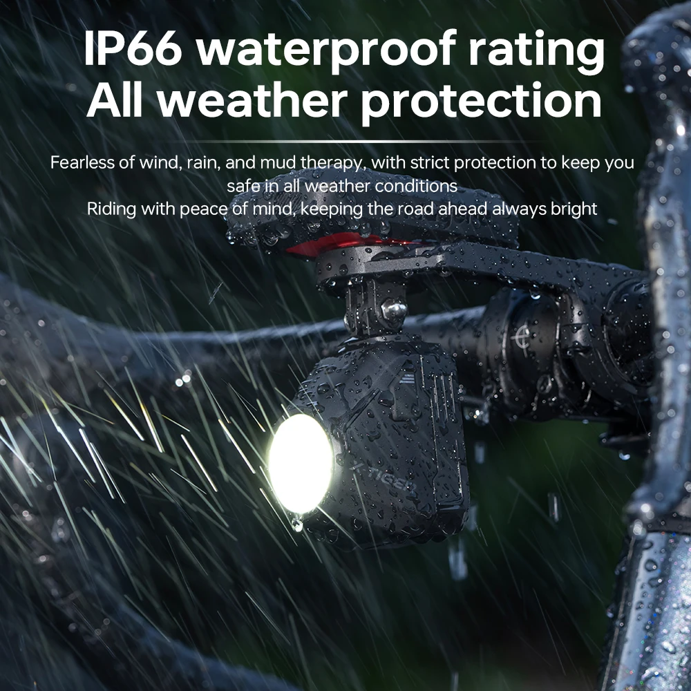 X-TIGER Bicycle Lights 1600 Lumens High Bright Bright Flashlight IPX6 Waterproof Remote Control MTB Mountain Road Cycling Lights