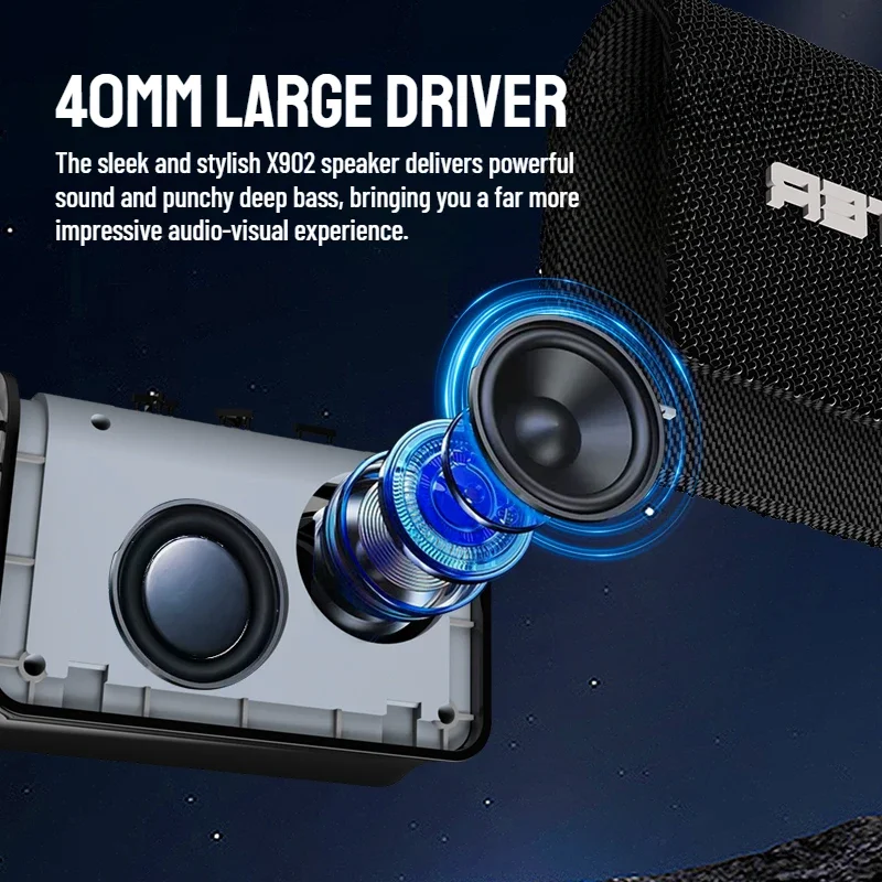 جديد Monster X902 خارجي محمول بلوتوث 5.4 مكبر صوت صغير بلوتوث صندوق الصوت TWS ستيريو الاقتران مكبرات الصوت المحمولة اللاسلكية #3