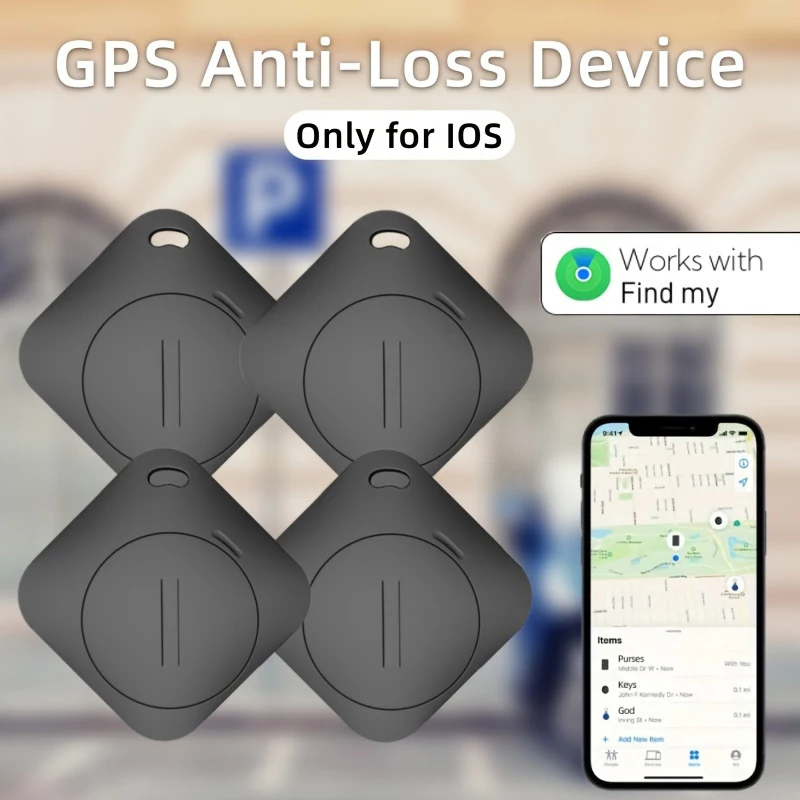 

4PCS Smart iTag Global Locator GPS Tracker Works with iOS Find My APP Anti-lost Finder Locator for Keys Wallet Car Pet Luggage