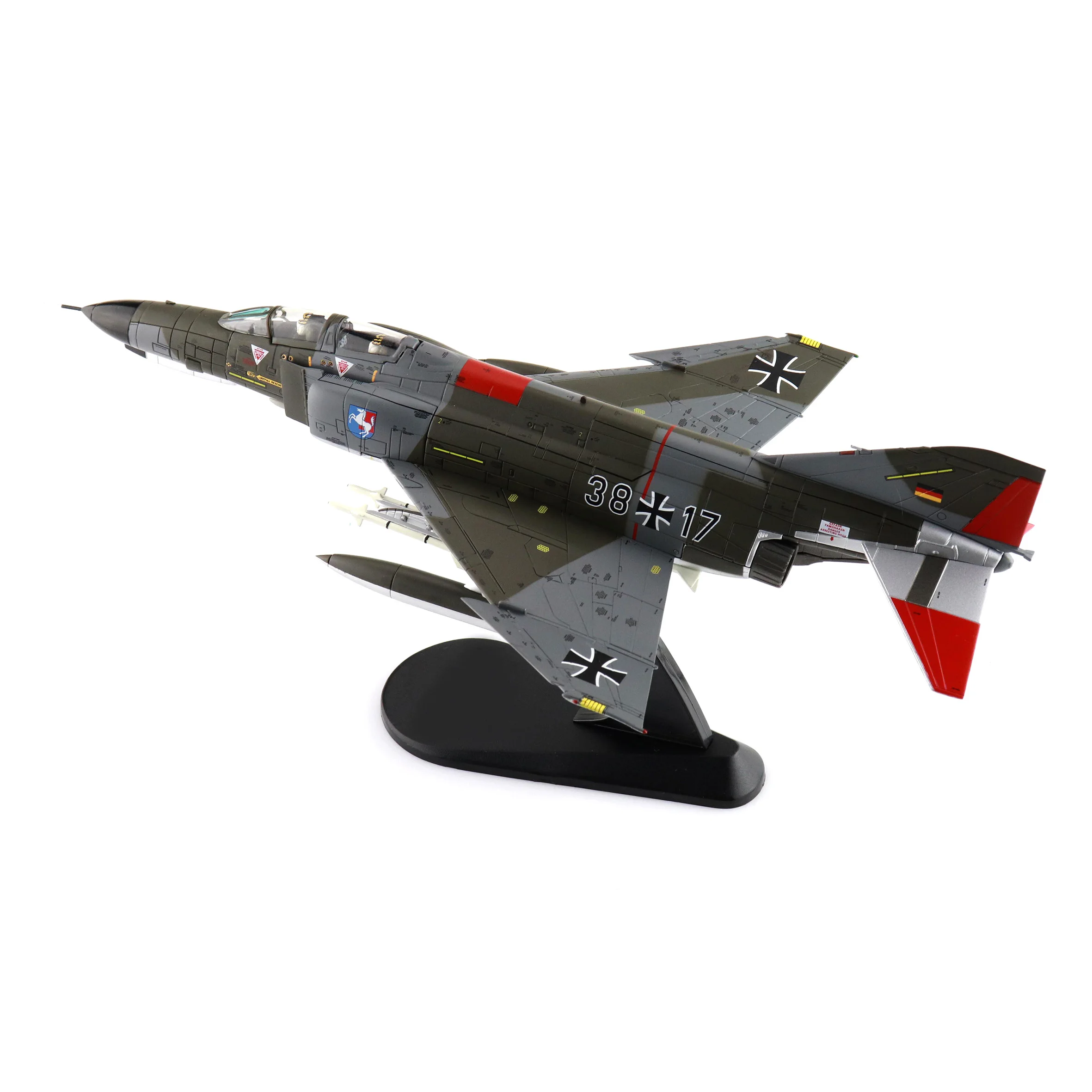 

HA19098 1/72 German F-4F fighter model 38+17 JaboG "Westfalen" 1981 Alloy Collection Model