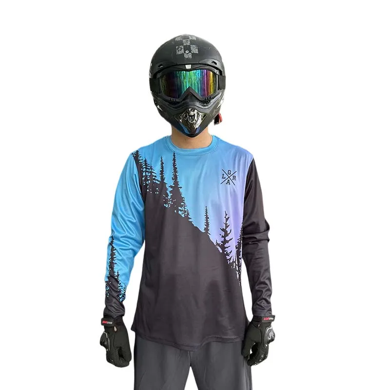 

Men's 2026 Loose Rider MTB Jersey DH Motocross Downhill BMX Mountain Bike Shirt Breathable Quick-Drying Cycling Jersey