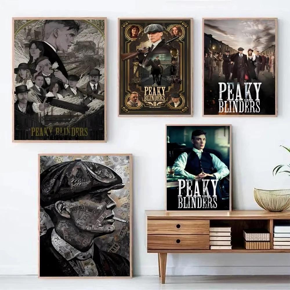 1PC Tommy Shelby Peaky Blinders Poster Paper Print Home Living Room Bedroom Entrance Bar Restaurant Cafe Art Painting Decoration