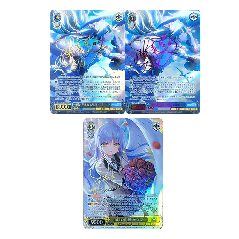 Bricolage Anime déesse histoire Tachibana Kanade Tokisaki Kurumi Weiss Schwarz cadeau d'anniversaire de noël cartes de Collection jouets pour enfants