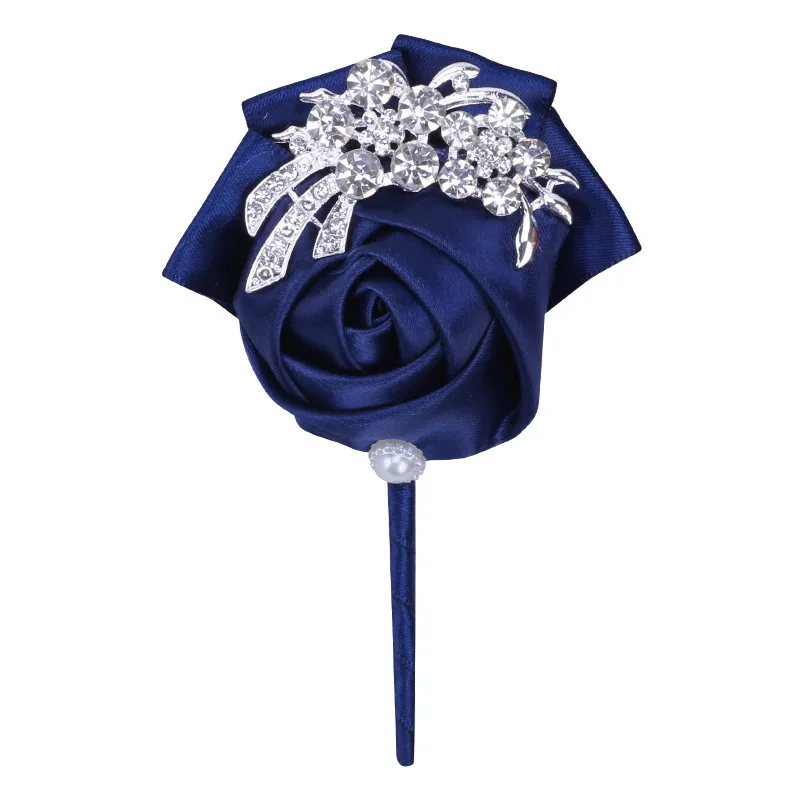 Nova noiva dama de honra strass pulso corsage noivo melhor homem lapela corsage acessórios do vestido de casamento do noivo