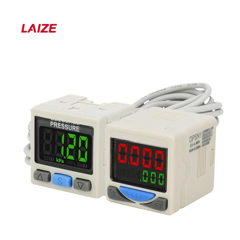 LAIZE Pneumatic Digital Display Pressure Switch Posiitve Negative Mixed Pressure ISE30A ZSE30A DPSN1 DPSP1