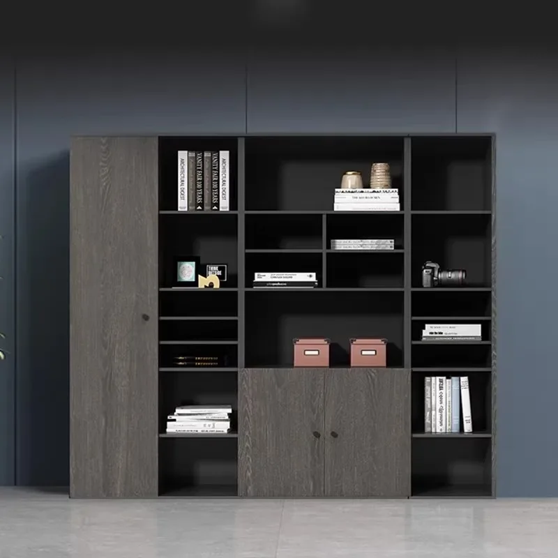 

File Cabinet Bookcase Combination Panel Data Archive Cabinet Boss Office Wooden Background Cabinet Office Furniture