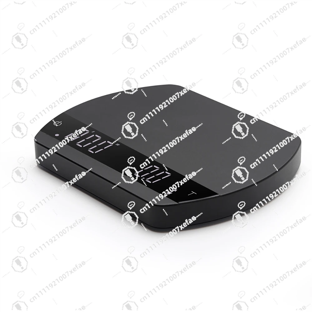 

2Kg/0.1g Portable Arc USB Rechargeable Smart Light Emitting Diode Digital Black Oval Weight Measuring Device Kitchen Electronic