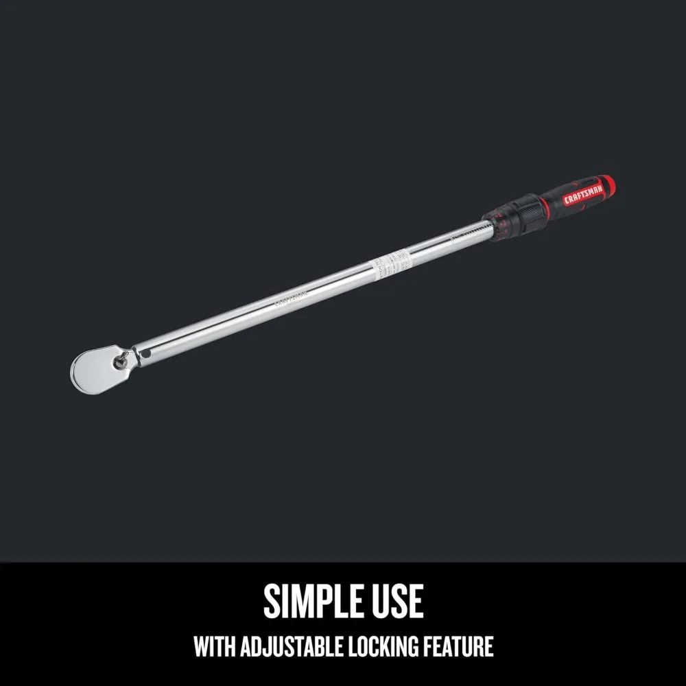 مفتاح عزم دوران محرك نصف بوصة، سعة 50 إلى 250 رطل #3