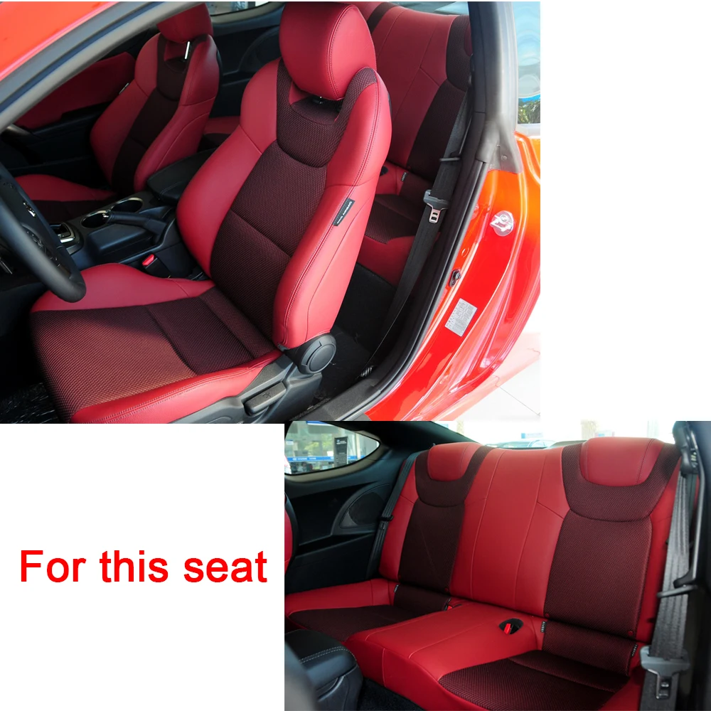 Car Special Seat Cover For Hyundai Genesis Coupe 2009 2010 2011 2012 PU Leather Cushion Protector Car Seat Covers Car Styling