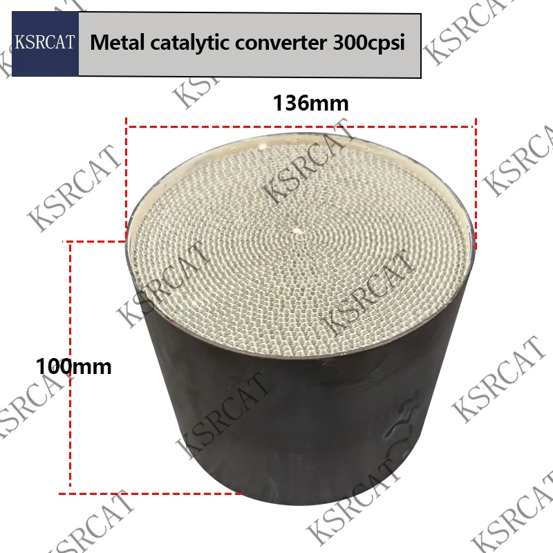 اليورو 5 أو 6 معدن 136*100 مللي متر 300Cpsi العسل الثلاثي الناقل محفز مناسبة للسيارة العادم الحفاز محول