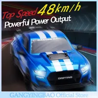 2.4G RC CAR with LED Light 4WD Remote Control Drift Cars Professional Racing Toys GTR Model 8616 for Children Christmas Gifts