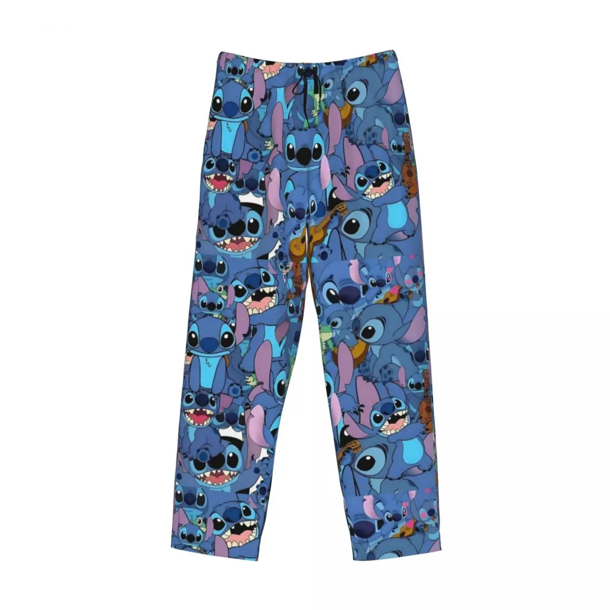 Pantalones de pijama con estampado personalizado de anime para hombres, ropa de dormir con bolsillos