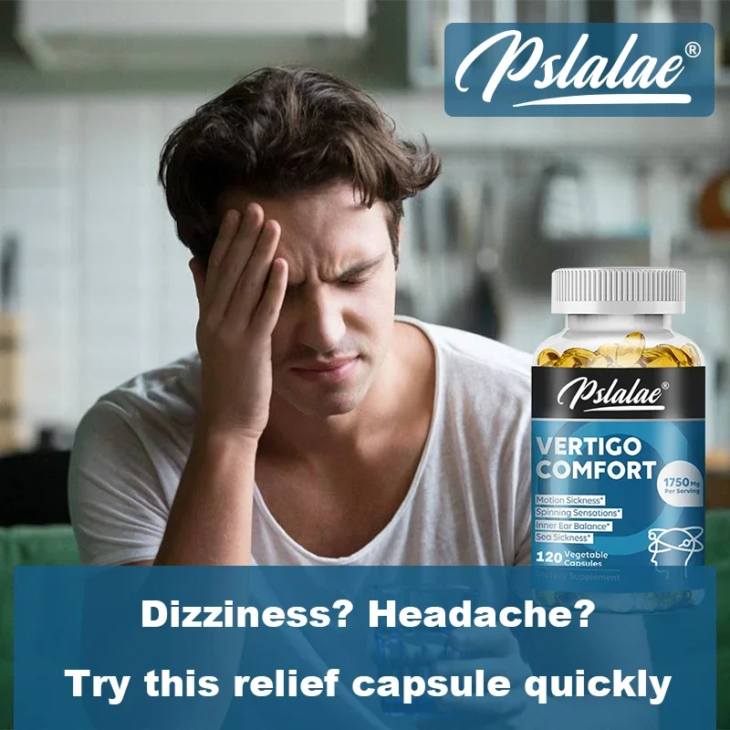 Vertigo Relief Capsules 1750mg Aids Inner Ear Balance, Relieves Tinnitus, Vertigo and Migraines Supplement - Image 5