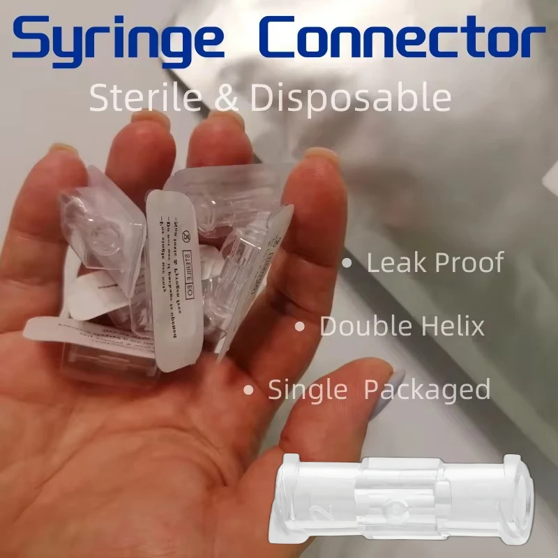 

Medical Luer Lock Adapter Leak Proof Double Helix Sterile Syringe Connector EasyUse Plastic Pneumatic Part Durable 4mm Aperture