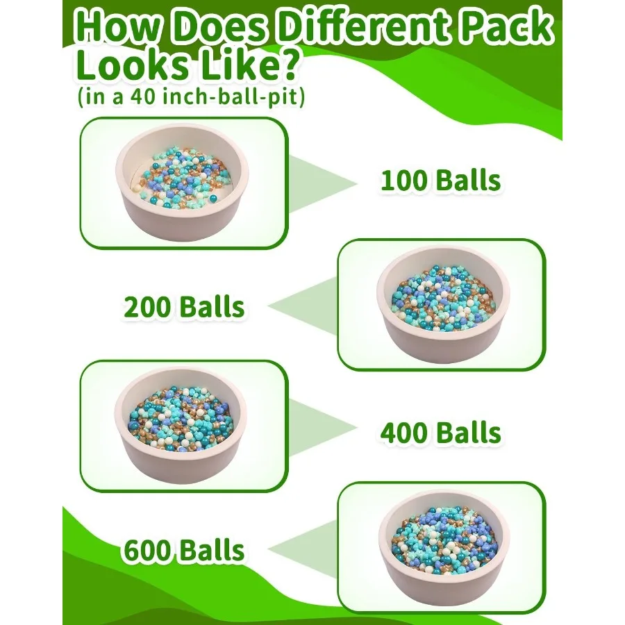 كرات حفرة الكرة على شكل باستيل، شكل نجمة البط غير سامة للأطفال الصغار والرضع والبنات والأولاد والكلاب الناعمة، الحفلات، 100 قطعة #6