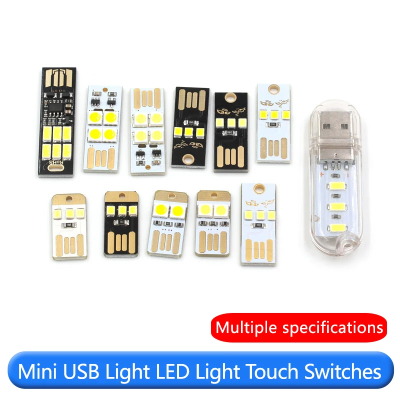Usb Lamp Computer Toetsenbord Lamp Mini Camping Lamp Met Shell Schakelaar Touch Led Lamp Creatieve Bureaulamp Stekker In Power Bank