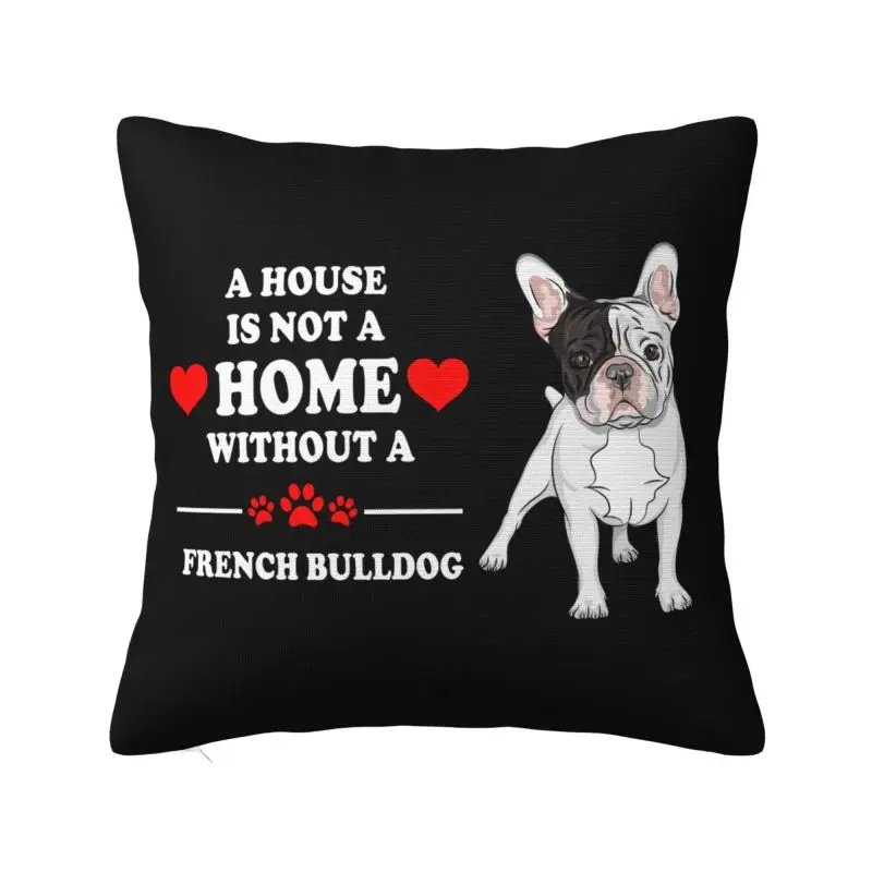 French Bulldog 3 Cushion Covers 50x50cm Polyester Throw Pillow Case for Sofa Square Pillowcase Bedroom Decoration