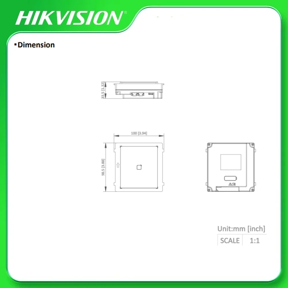 Hikvision DS-KD-M KD8 シリーズ プロ モジュラー ドア ステーション M1 カード リーダー モジュール サポート カード発行カードをスワイプしてドアのロックを解除