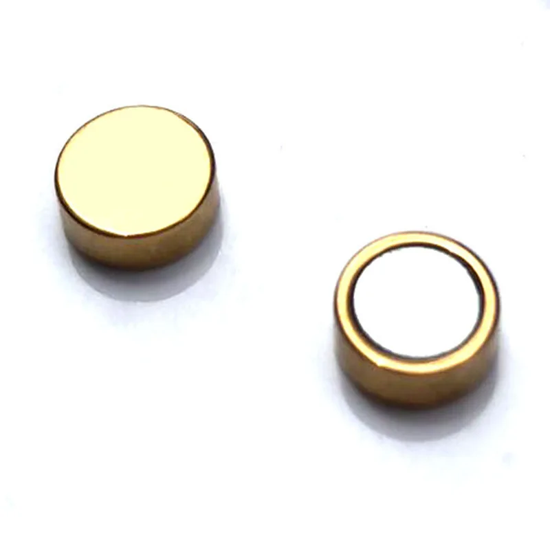 2Pcs Stainless steel jewelry without punch without ear holes Magnet ear clips Magnet stone earrings