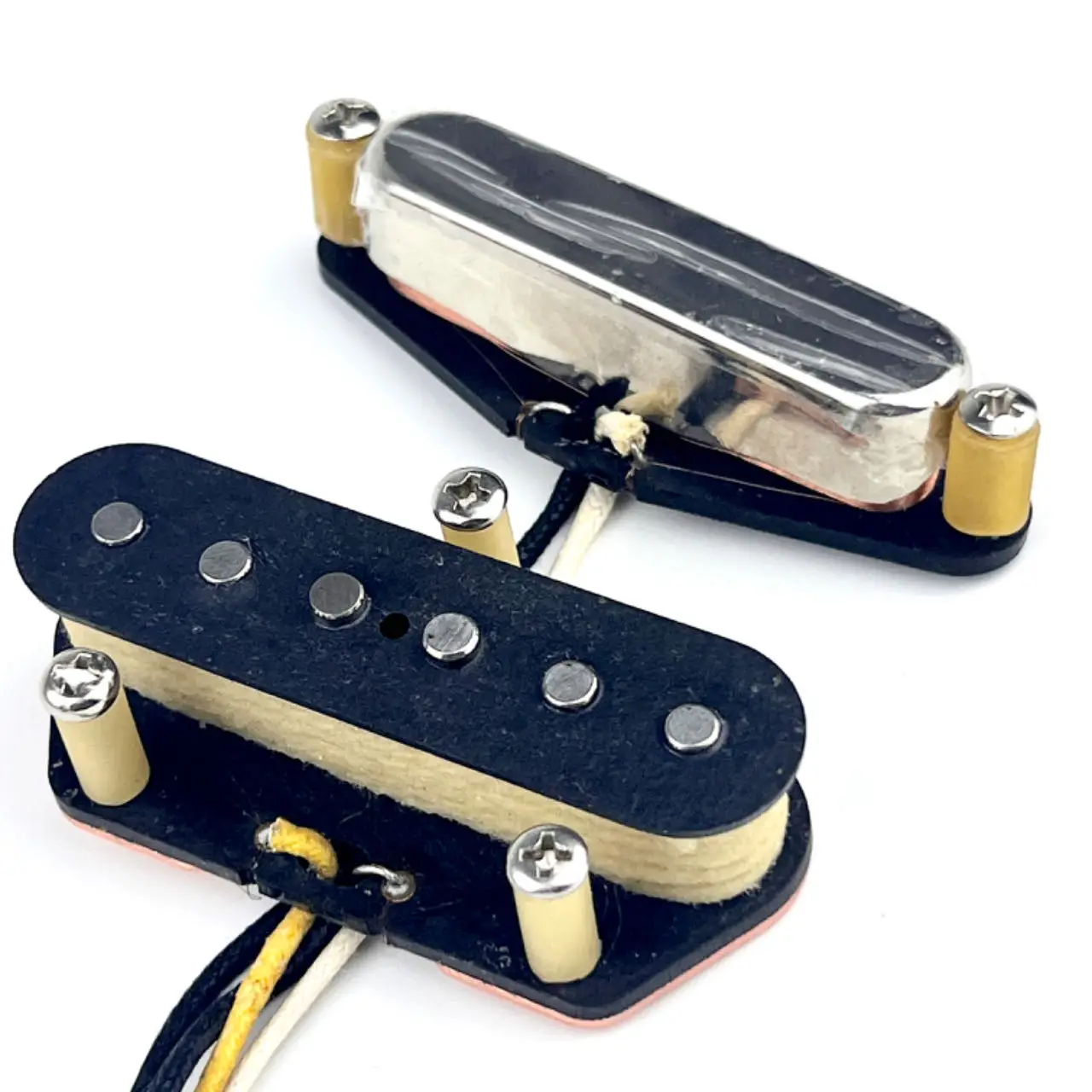 

Premium Vintage Alnico 5 Telecaster Guitar Pickup Set, 7.1k Neck & 8.1k Bridge, Lollar Style for TL Models, Superior Tone"