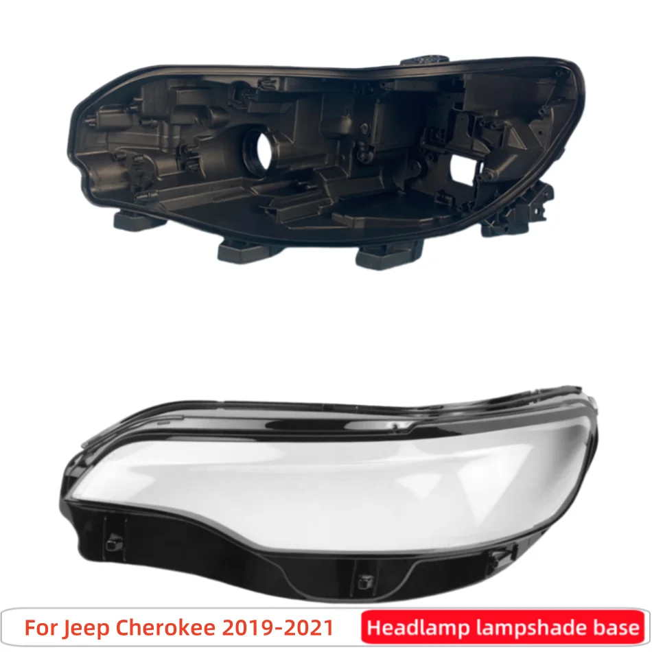 For Jeep Cherokee 2019 2020 2021 Car Interior Spare Parts Base Head Lamp Shell Headlamp Base Fixing Bracket Headlamp Cover Lens
