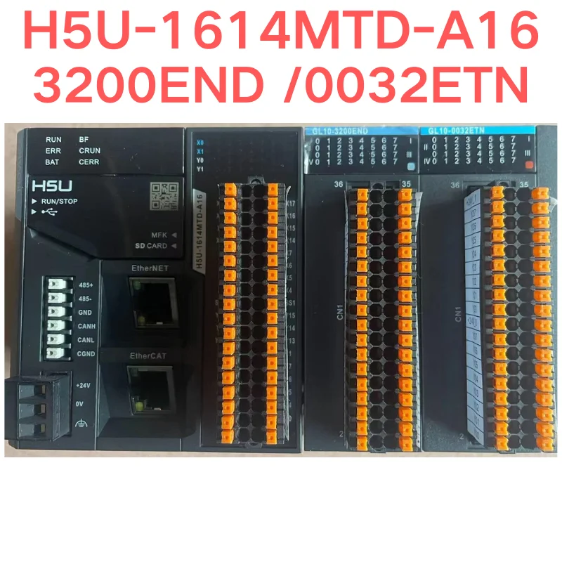 Second  hand Inovance H5U-1614MTD-A16 Plus two extensions 3200END /0032ETN  test OK