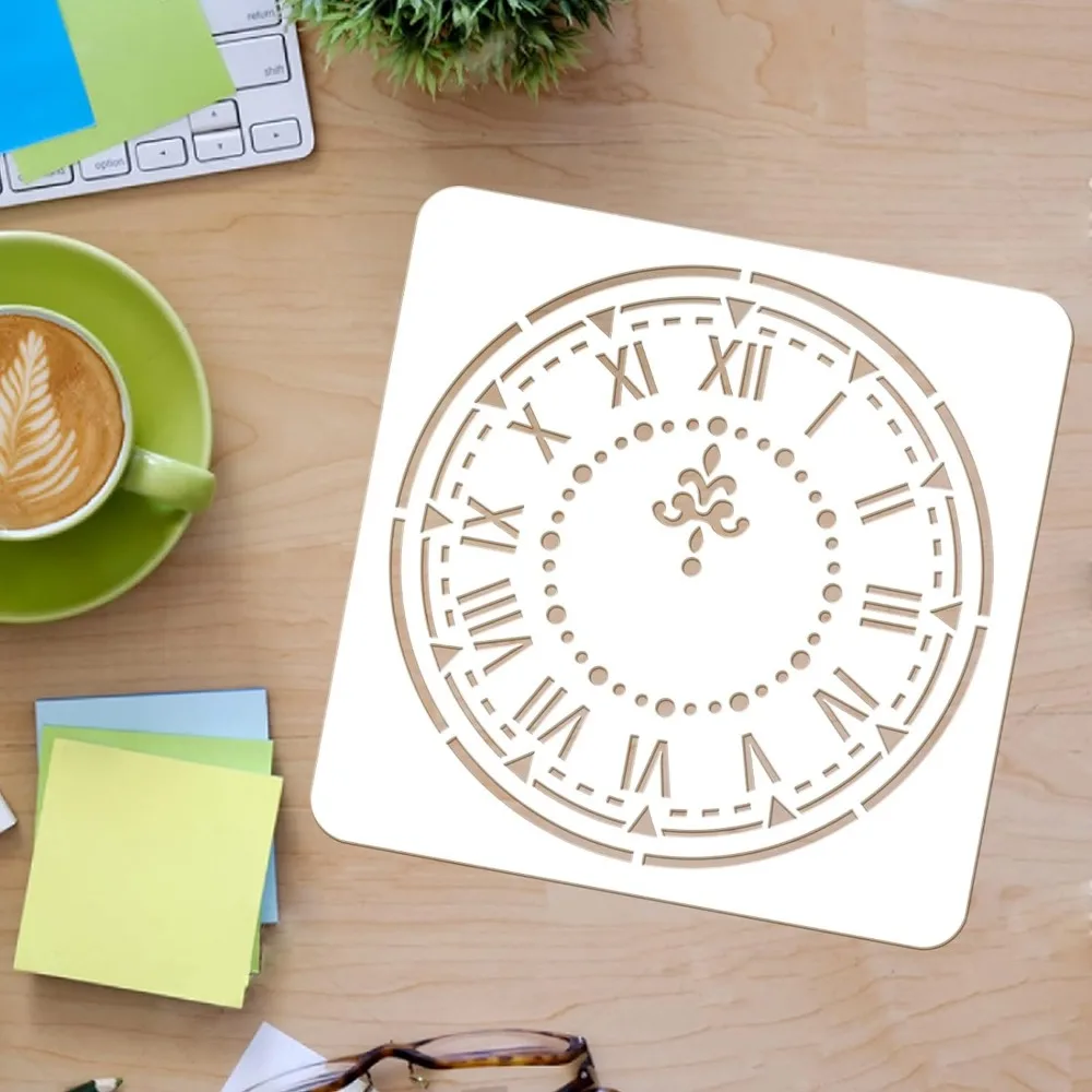 Clock Stencil Template 12\