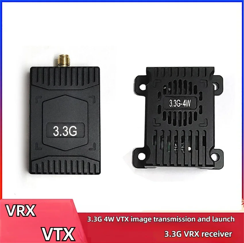 

3.3G VRX Receiver 16CH 3.3G 4W VTX FPV Video Transmitter Definition Image Transmission Frequency Band RTF 4W Drone accessories