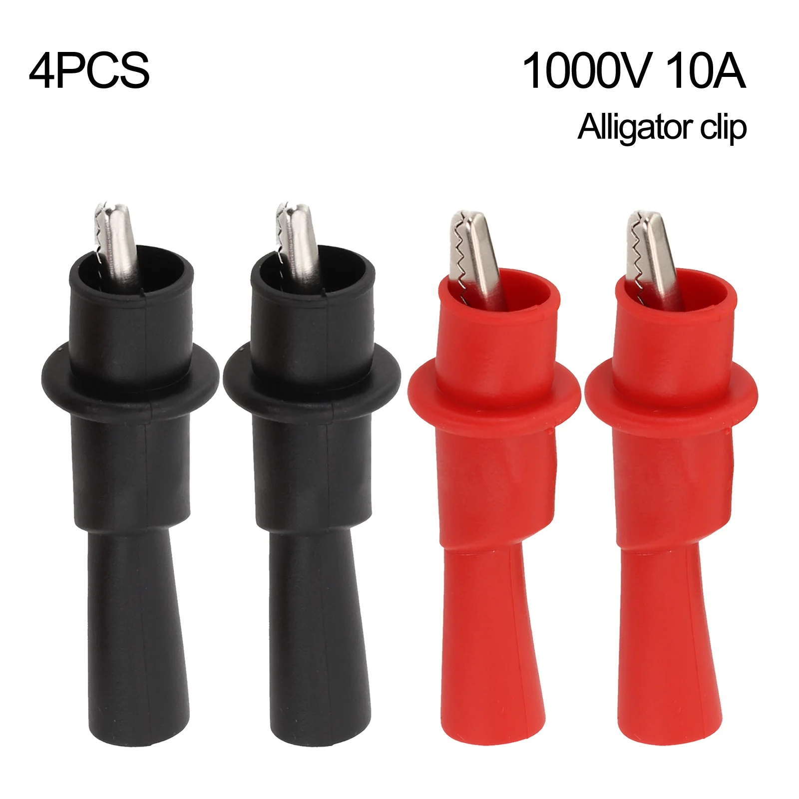 2pair Metal Needletester Probe And Crocodile Clip 10A Max Current 1000V Voltage Range For Electrician Measurements
